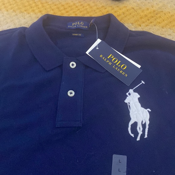 Blue and white polo, Ralph Lauren button down - Picture 3 of 4